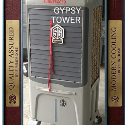 GYPSY Tower Air Cooler | Slim Modern Design | Powerful Air Flow | Home & Office Use | Smooth Wheels | ₹3300