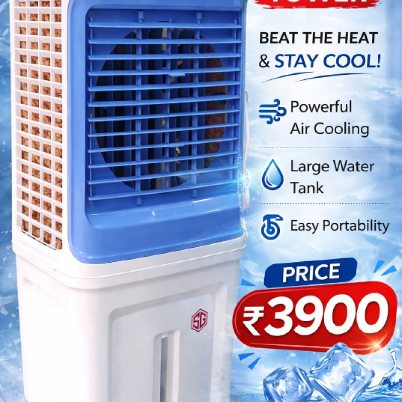 NEXON Tower Air Cooler | High Air Flow | Large Water Tank | Powerful Cooling | Premium Tower Design | ₹3900