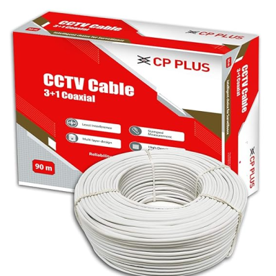 CP Plus CCTV Cable 90 Meter 3+1 (Power + Video Cable Roll)